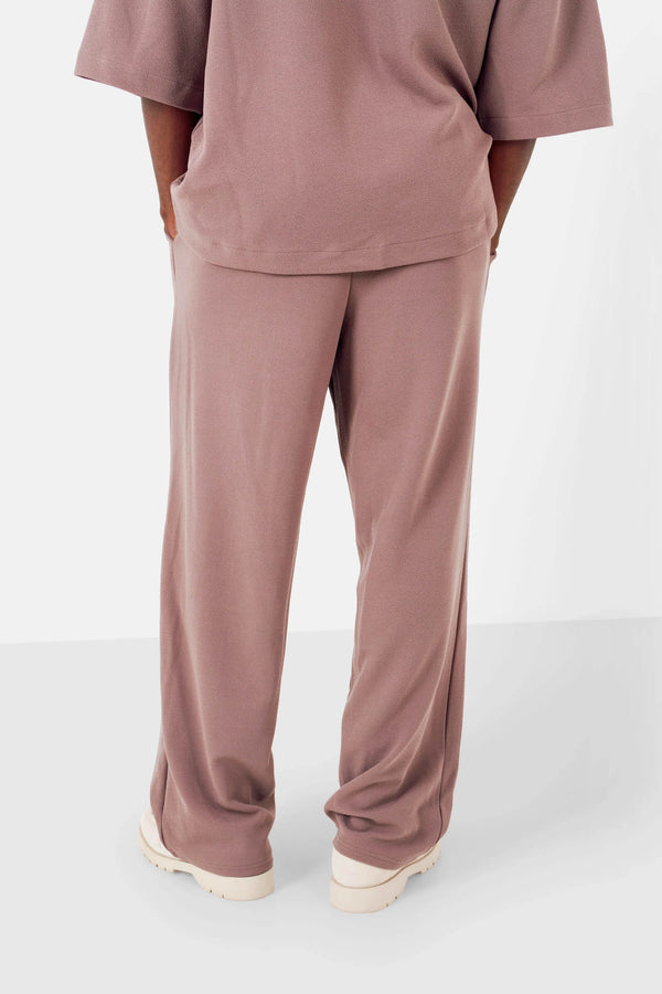 Pantalon Textured Marron