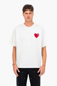 T-shirt Coeur Blanc