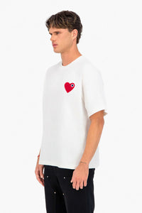 T-shirt Coeur Blanc
