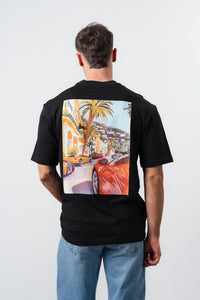 T-shirt Ferrari Bleu/Rose