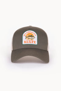 Casquette Trucker Fish Fun Kaki