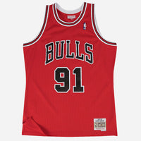 Maillot NBA Dennis Rodman Chicago Bulls 97-98 Rouge