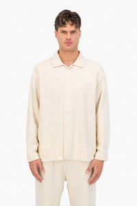 Chemise Jacquart Kaki/Beige/Noir