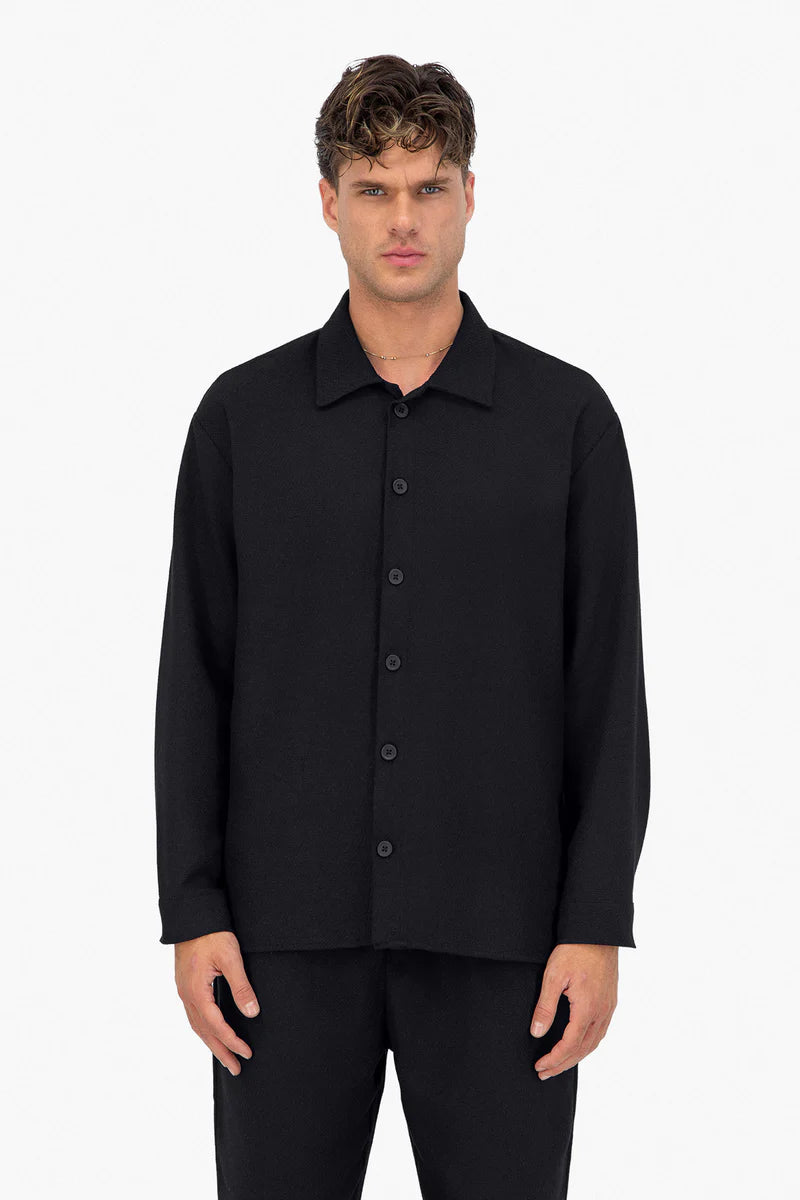Chemise Jacquart Kaki/Beige/Noir