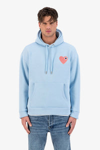 Hoodie Cœur Bleu/Marron/Noir