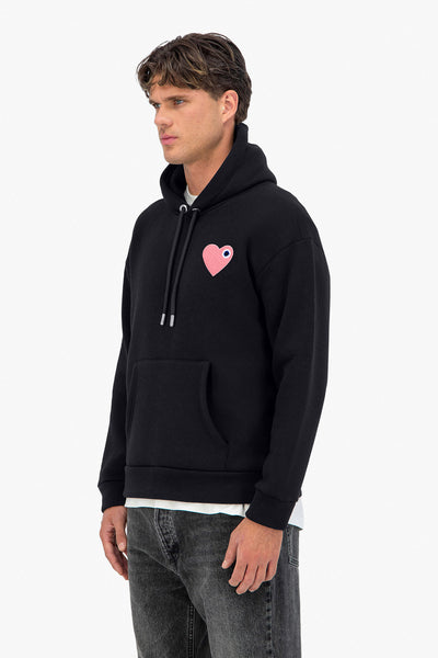 Hoodie Cœur Bleu/Marron/Noir
