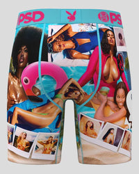 Boxer Playboy Flamingo Bleu