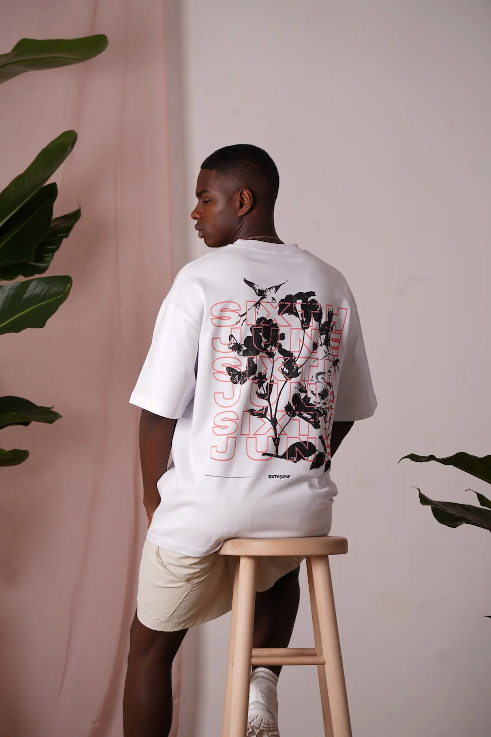 T-shirt Flower Blanc