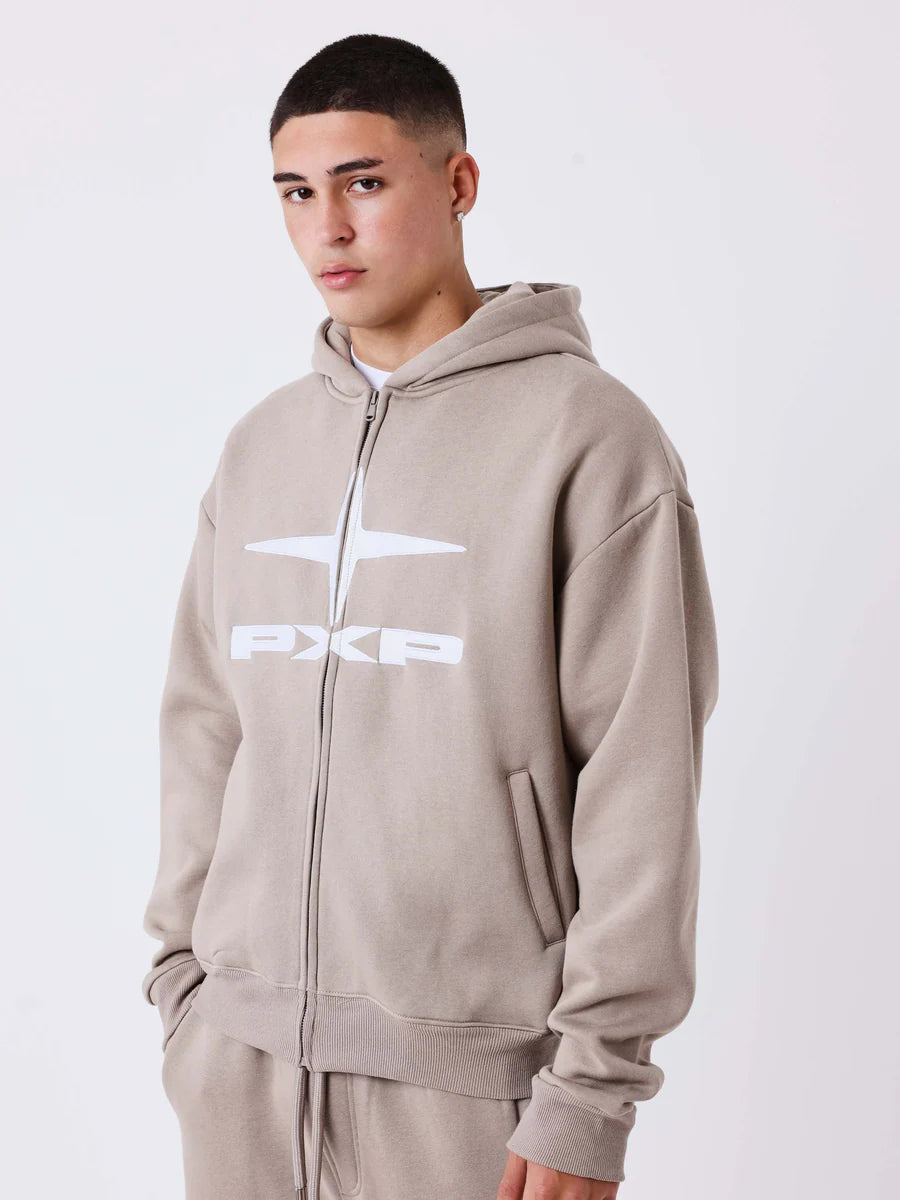 Veste Zip Polaris Beige/Noir