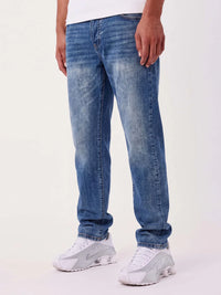 Jean Regular Bleu Clair/Bleu Foncé/Noir/Gris