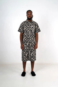 Chemise Sixth June Print Beige/Noir