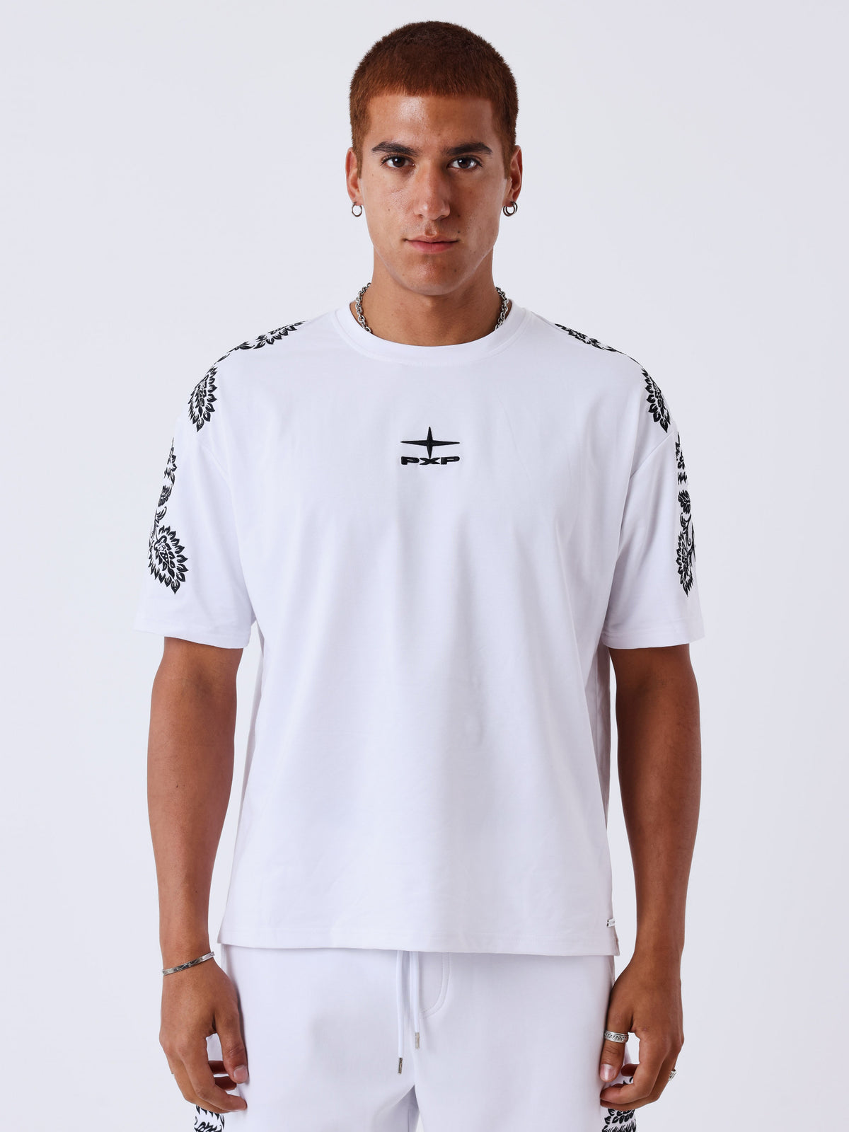 T-shirt Pxp Polaris Print Blanc