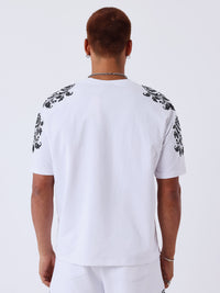 T-shirt Pxp Polaris Print Blanc