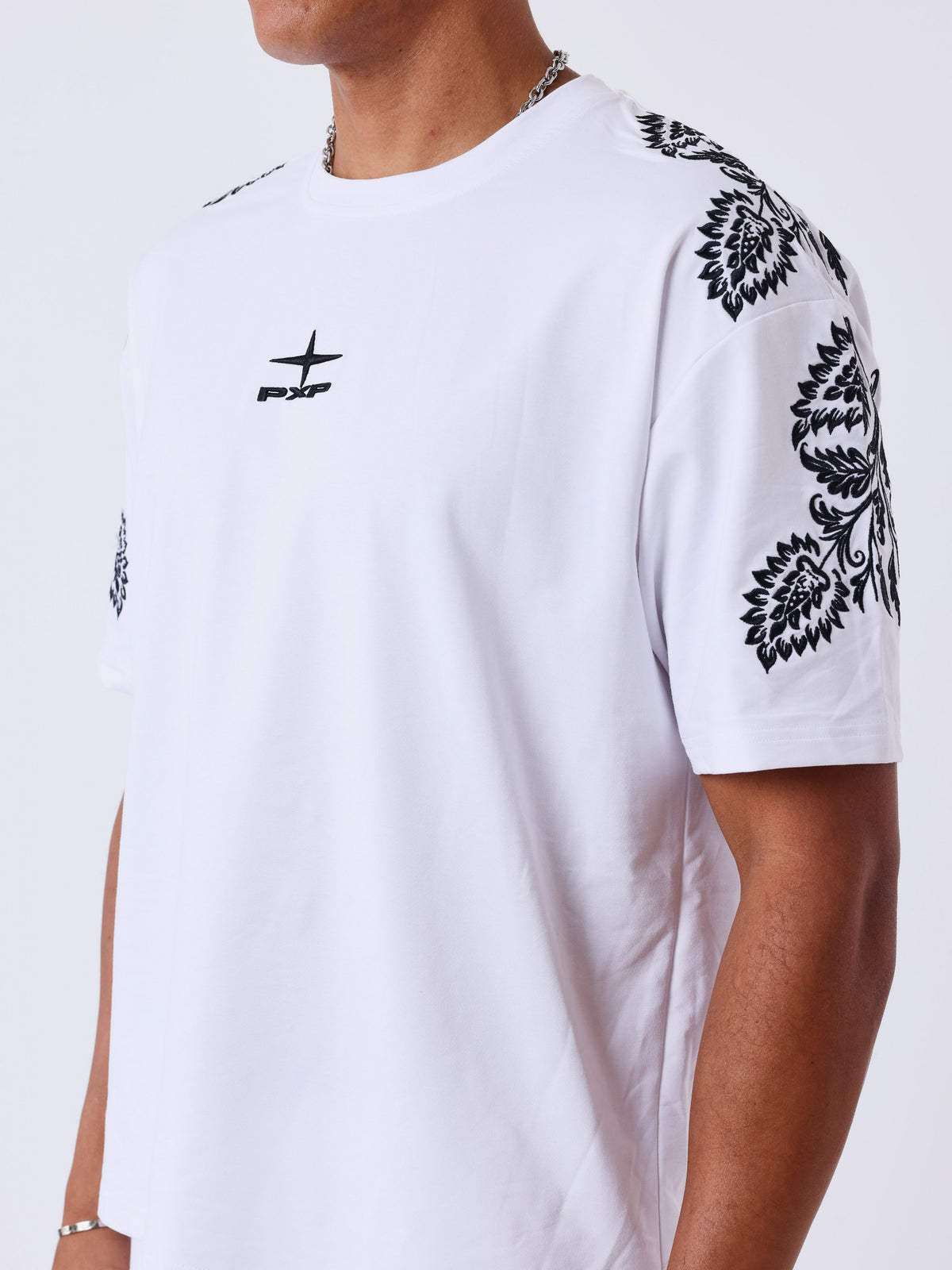 T-shirt Pxp Polaris Print Blanc