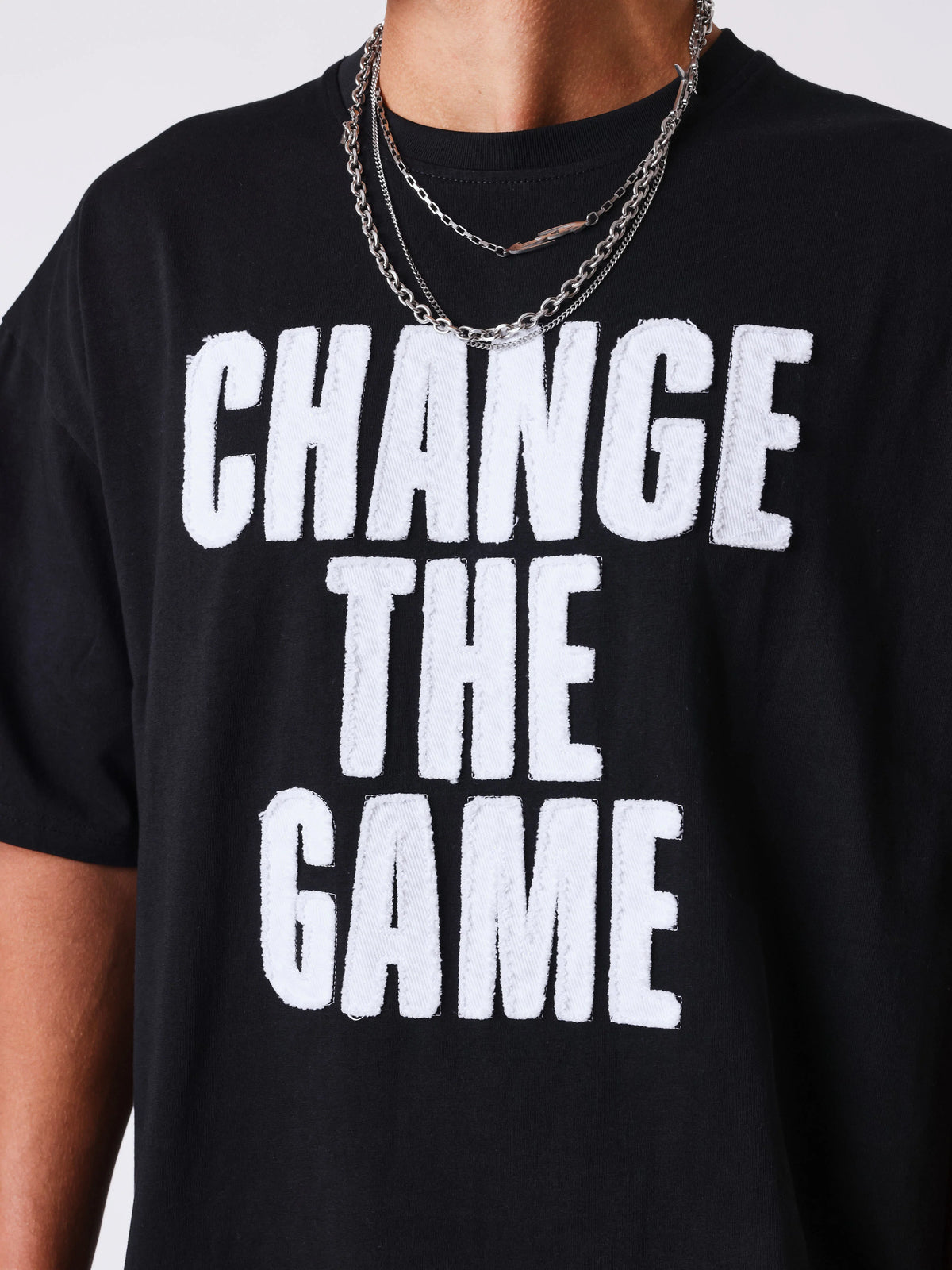 T-shirt Change The Game Noir