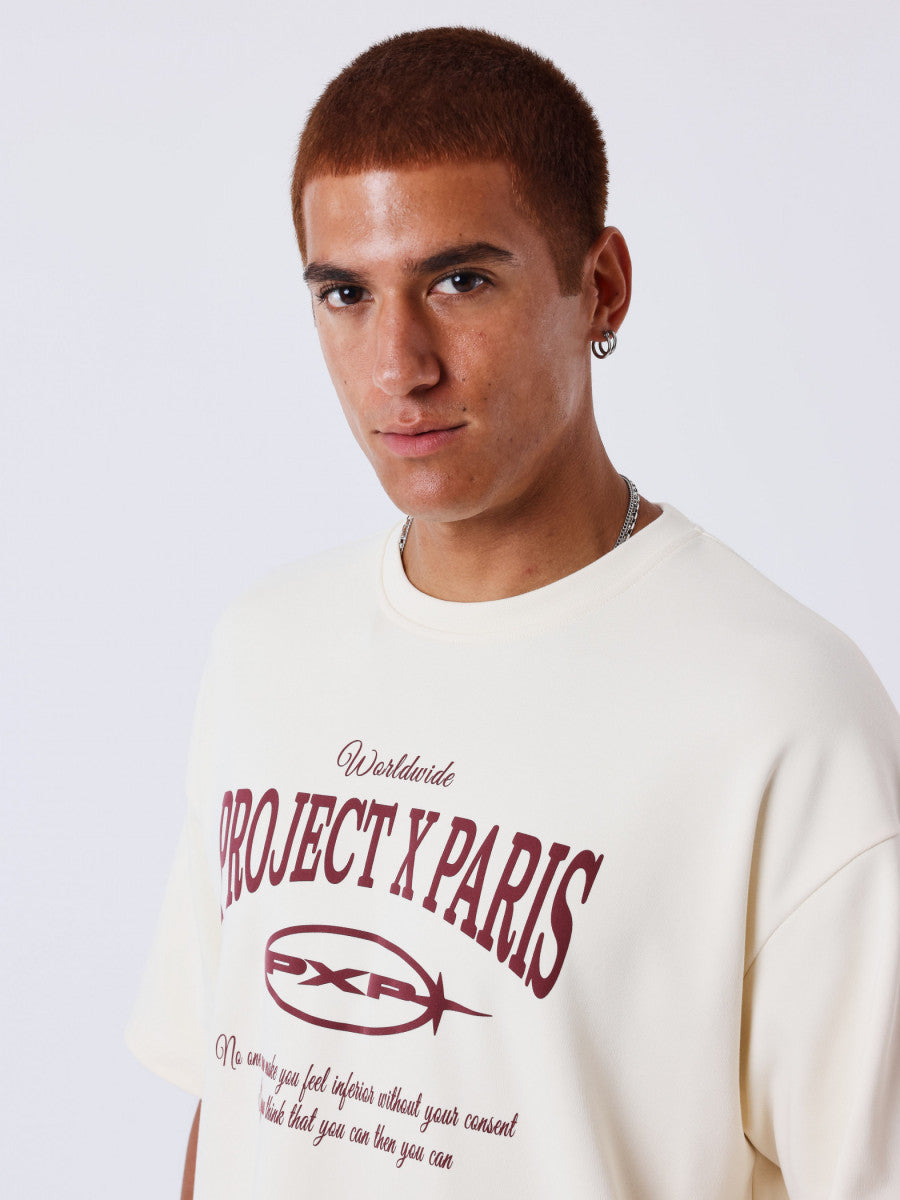 T-shirt Pxp Worldwide Beige