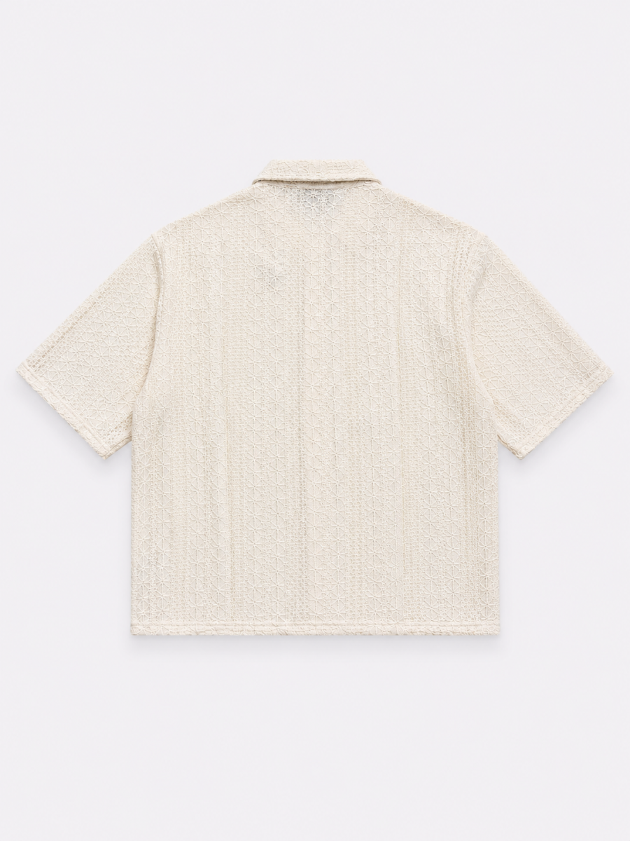 Chemise Marguerite Beige/Noir
