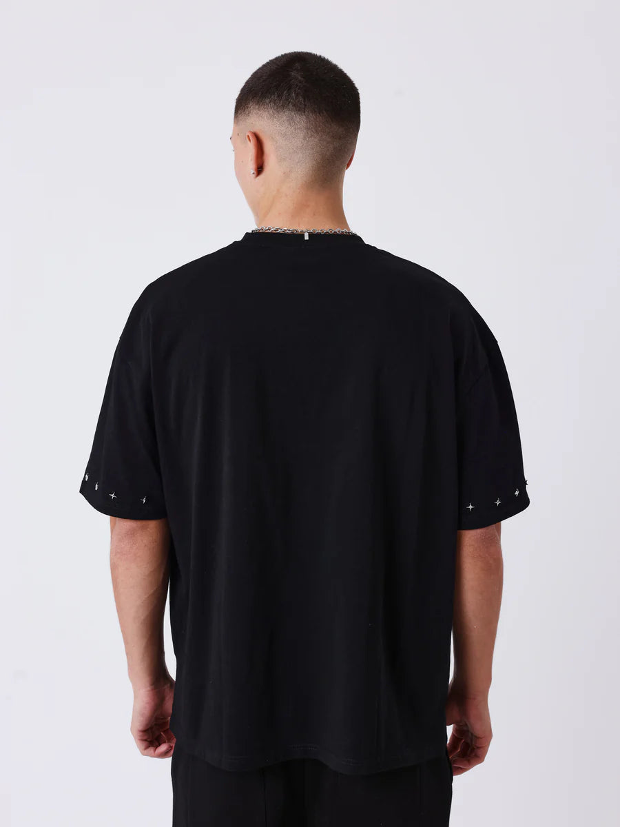 T-shirt Pxp Polaris Léopard Noir