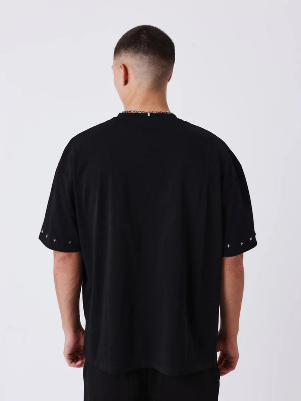 T-shirt Pxp Polaris Léopard Noir