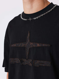 T-shirt Pxp Polaris Léopard Noir