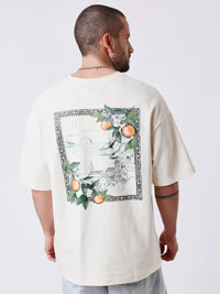 T-shirt Méditerranée Beige