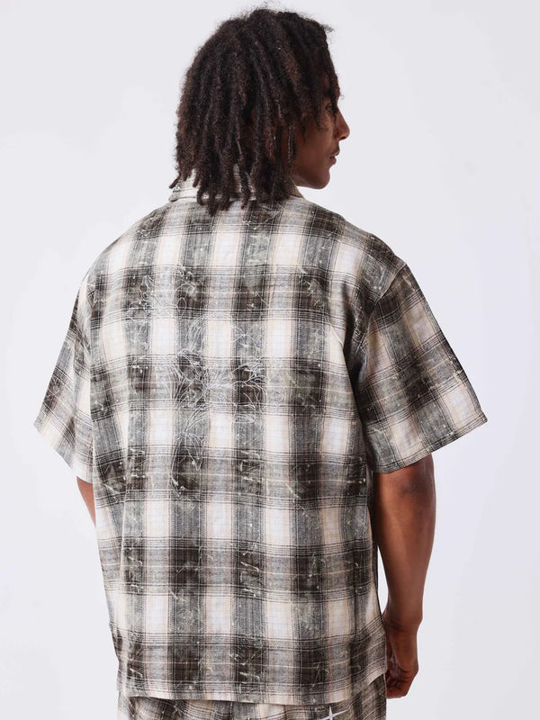 Chemise Carreaux Beige