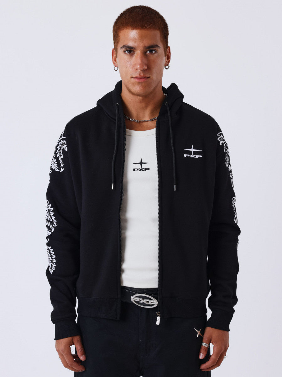 Veste Pxp Polaris Zip Print Noir