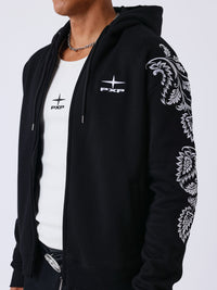 Veste Pxp Polaris Zip Print Noir