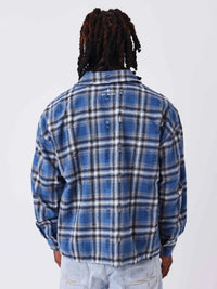 Chemise à Carreaux Polaris Destroy Bleu/Noir