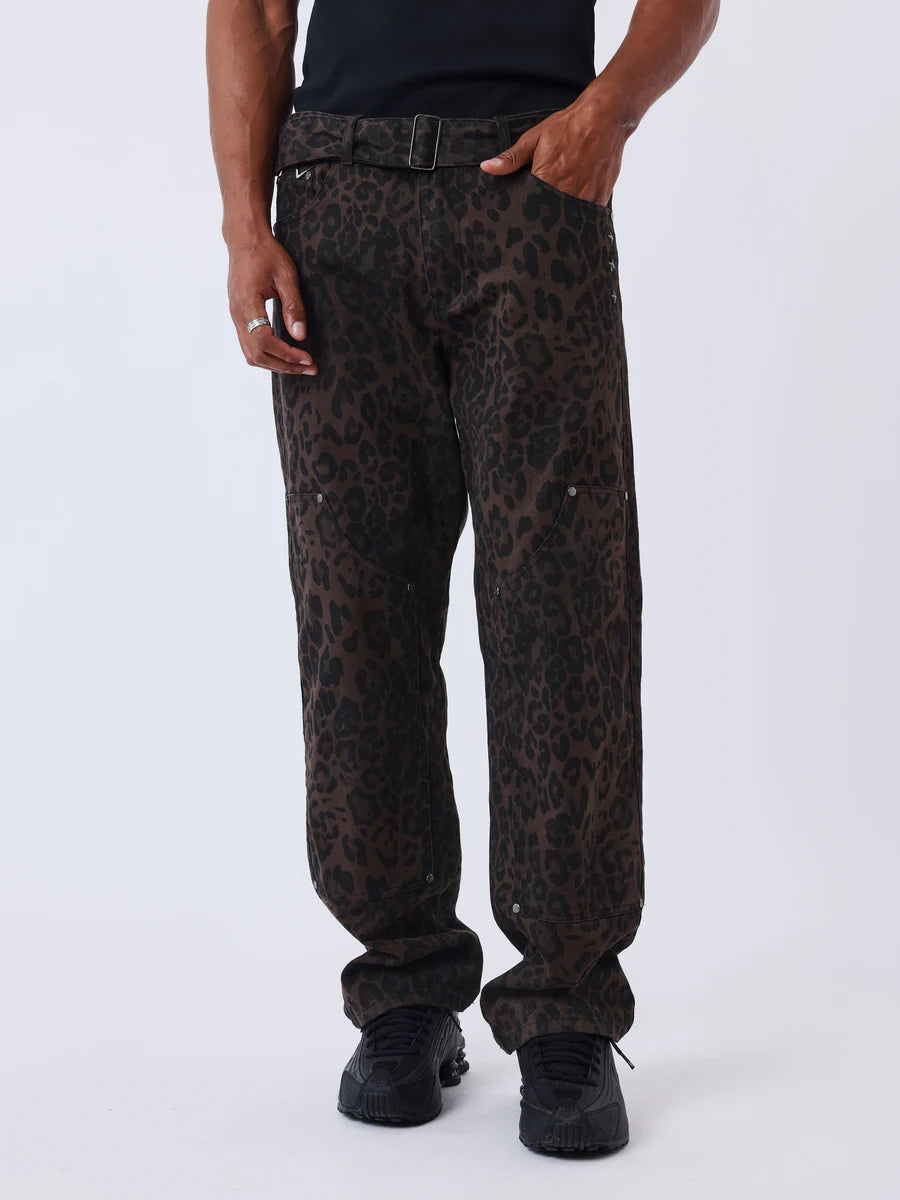 Jean Pxp Léopard Carpenter Noir