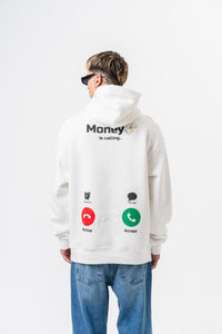 Hoodie Money Iphone Blanc