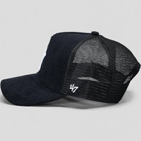 Casquette Trucker Velours Noir