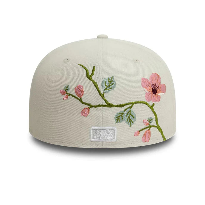 Casquette 59Fifty New York Yankees Floral Beige