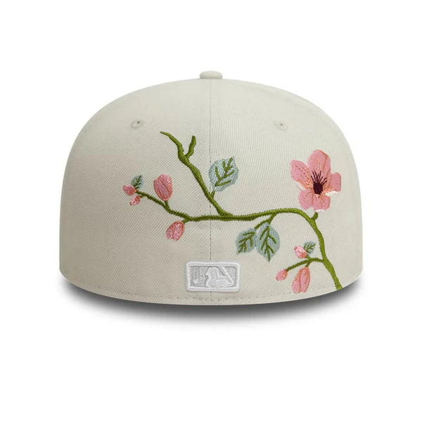 Casquette 59Fifty New York Yankees Floral Beige