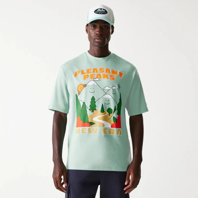 T-shirt Outdoor Vert Pastel