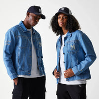 Veste en Jean New York Yankees Vintage Bleu