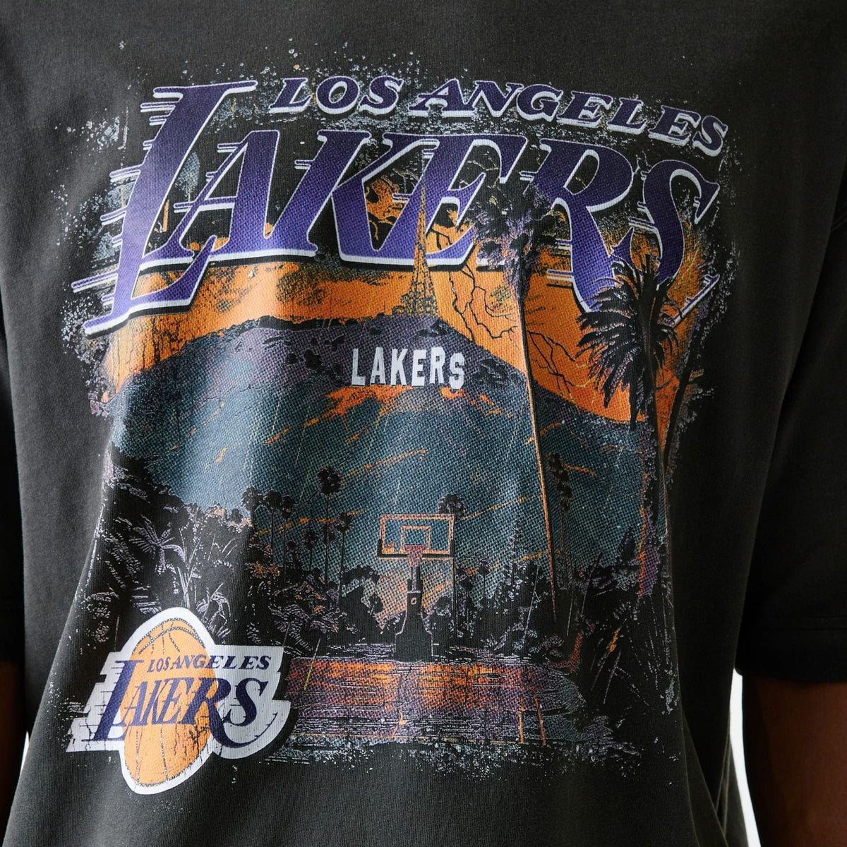 T-shirt Washed Lakers Vintage Acid