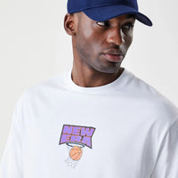 T-shirt Icon Basketball Blanc