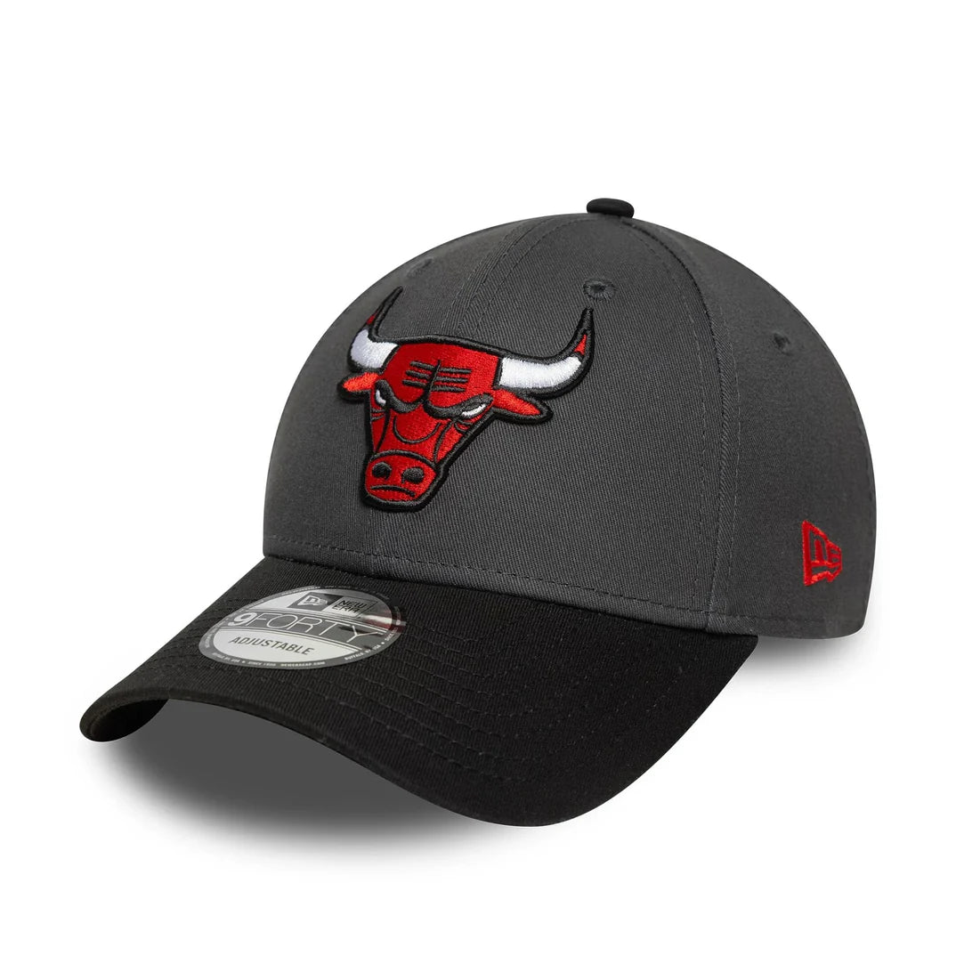 Casquette 9Forty Chicago Bulls Patch Gris/Noir