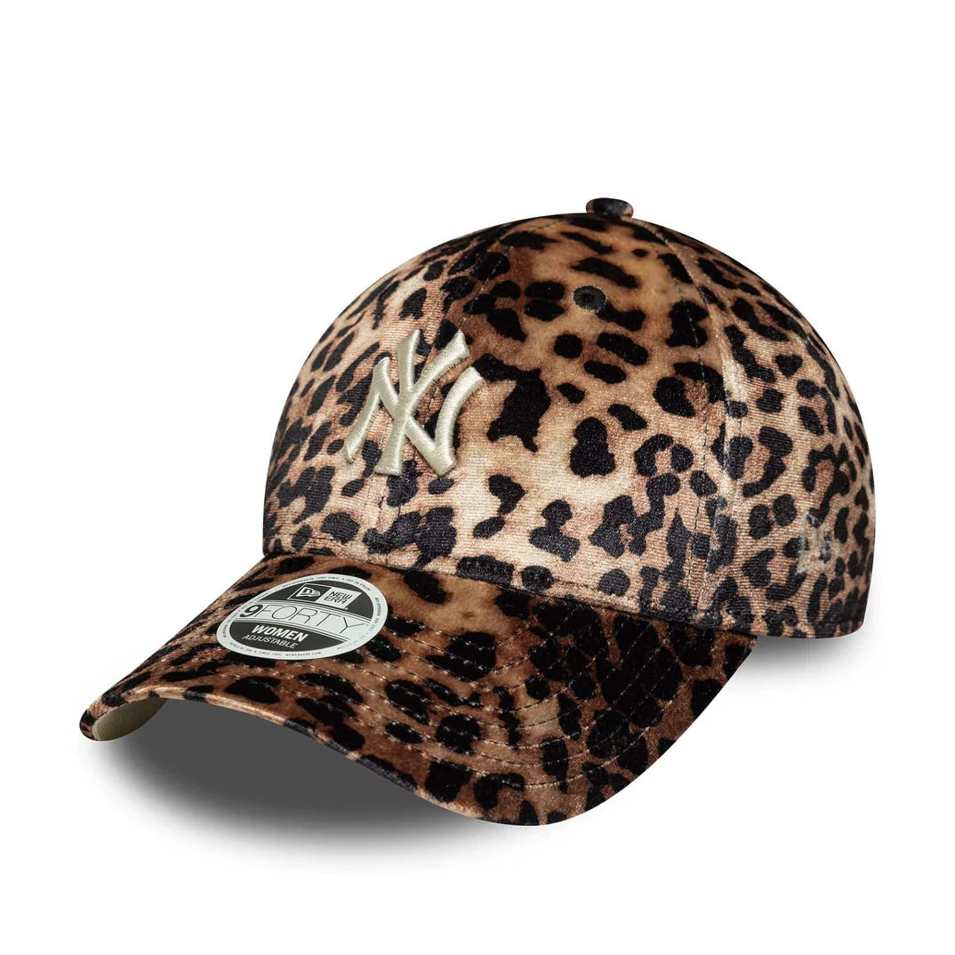Casquette 9Forty Léopard Velours Femme Beige/Marron