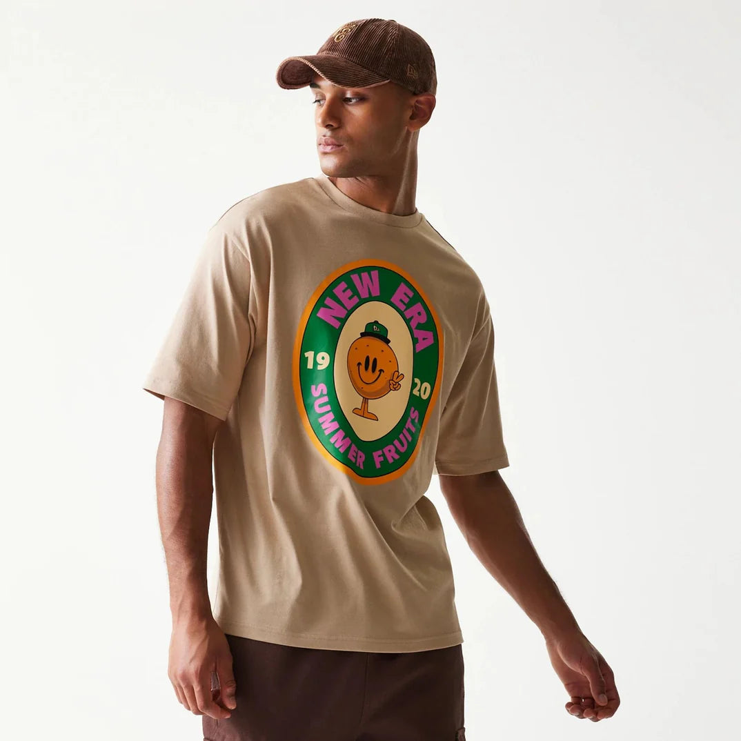 T-shirt New Era Graphic Fruit Beige