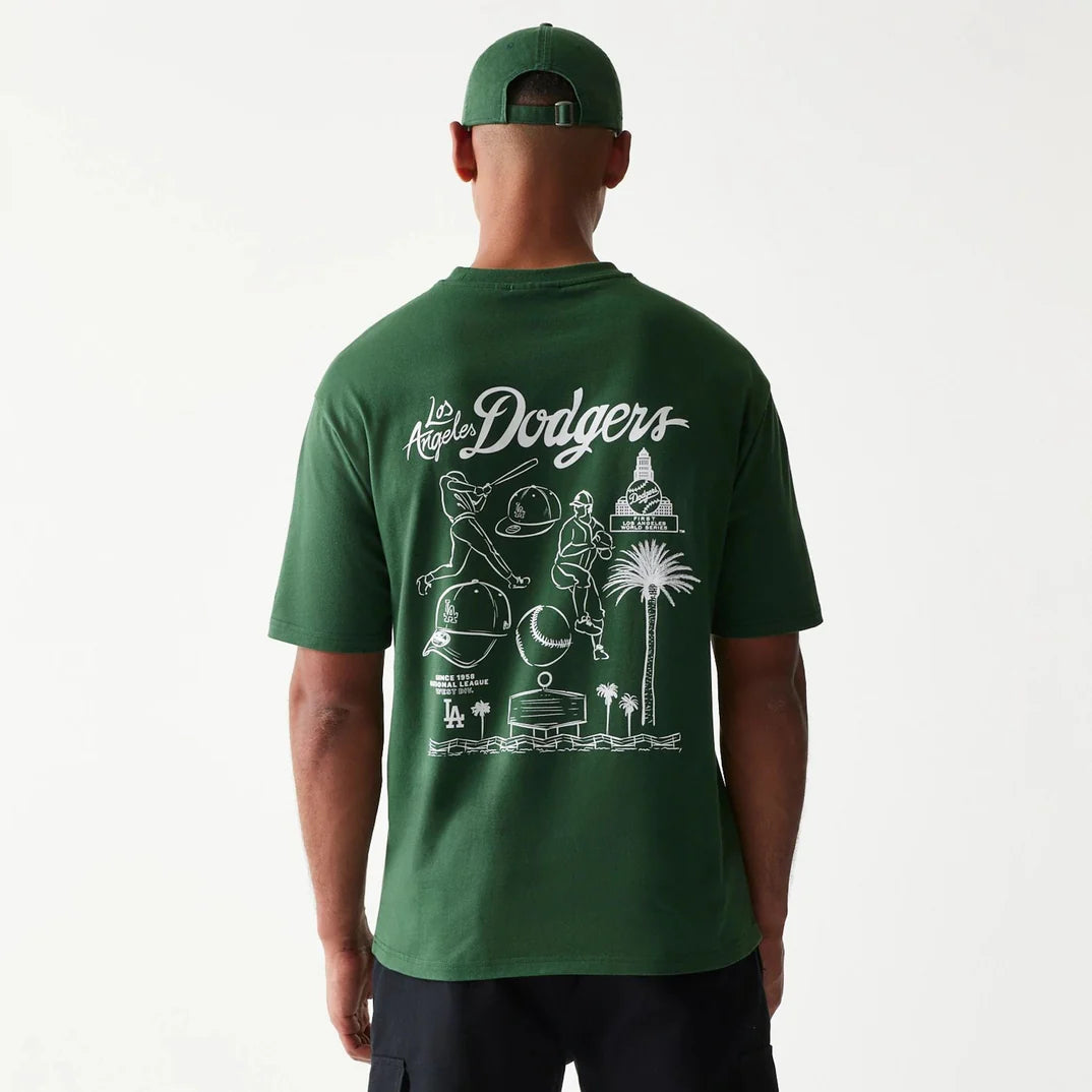 T-shirt New Era Los Angeles Dodgers Vert