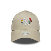 Casquette New Era 9Forty Floral Femme Beige