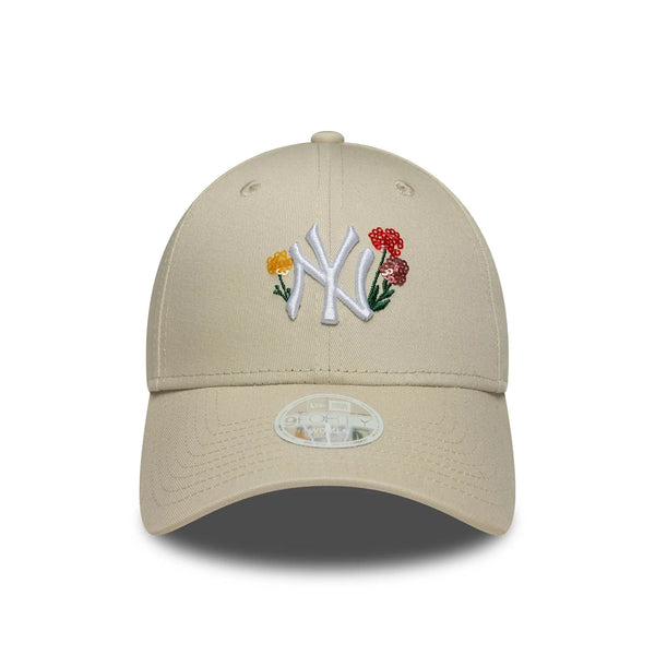 Casquette New Era 9Forty Floral Femme Beige