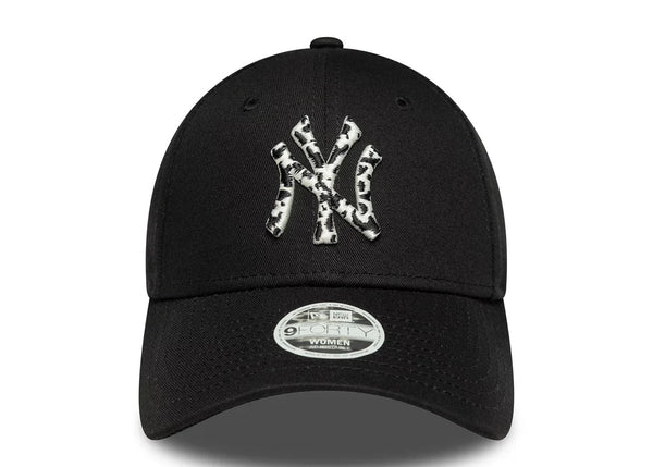 Casquette 9Forty New York Yankees Femme Logo Zebre Noir