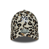 Casquette 9Forty New York Yankees Femme Léopard Beige