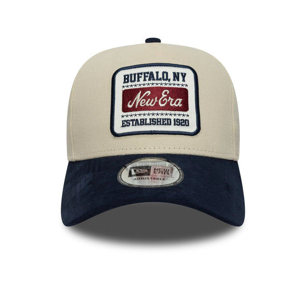 Casquette A-Frame New Era Buffalo Crème/Marine