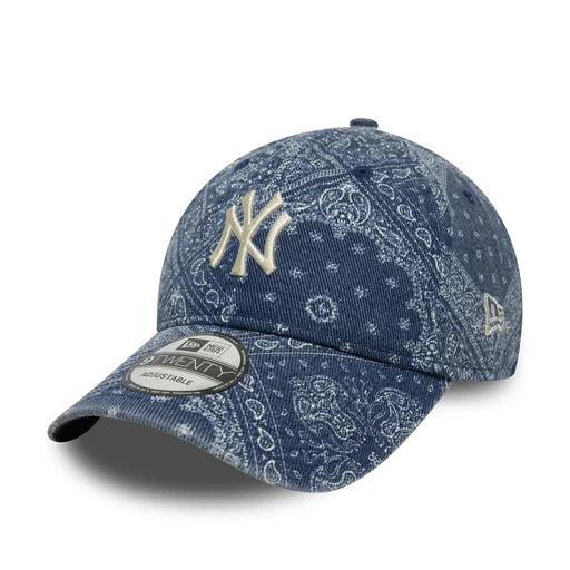 Casquette 9Twenty New York Yankees Bandana Washed Bleu