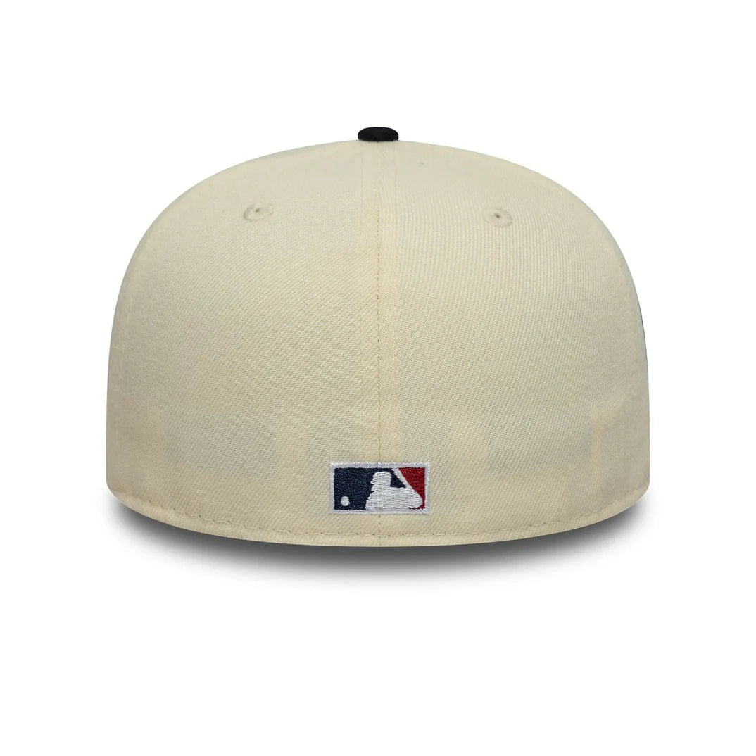 Casquette 59Fifty Chicago Cubs Gothic World Series Beige/Marine