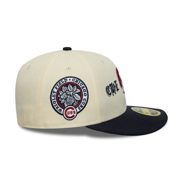 Casquette 59Fifty Chicago Cubs Gothic World Series Beige/Marine